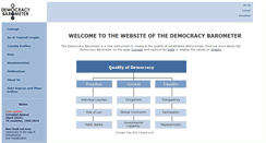 Desktop Screenshot of democracybarometer.org